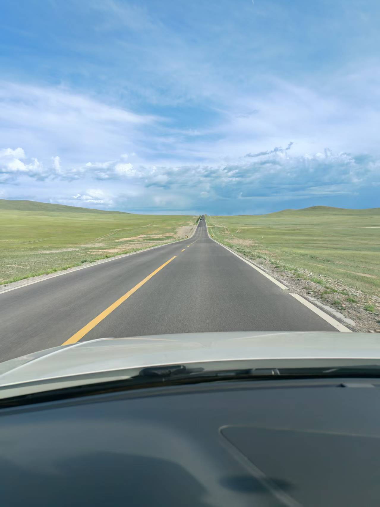 A road running straight into the distance